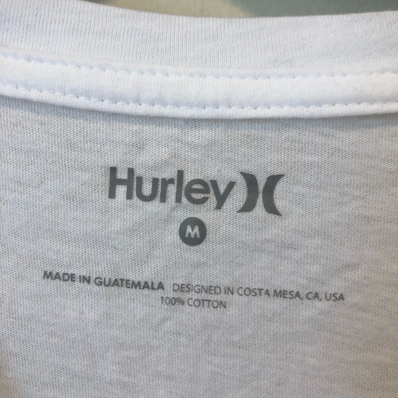 NWT Hurley White Graphic Tee - Picture 3 of 4